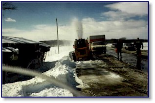 Removing snow